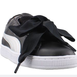 Puma basket heart black and silver Nordstrom edition